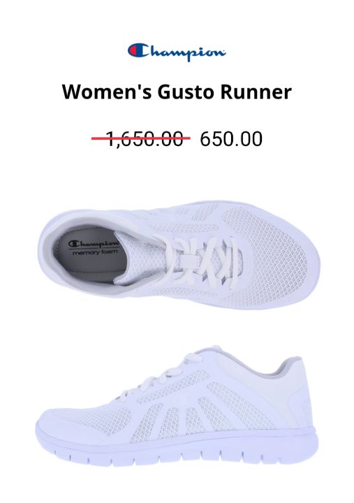 ORIGINAL CHAMPION WOMEN S GUSTO RUNNER Lazada PH