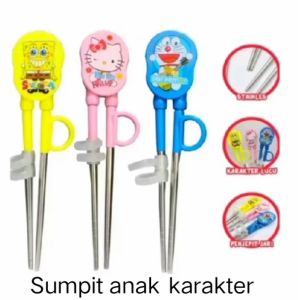 Sumpit anak karakter lucu // Training chopstik