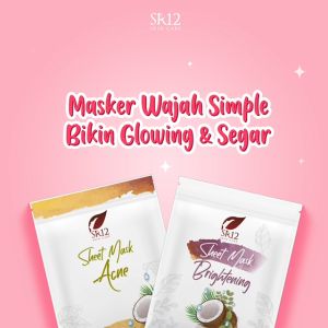SHEET MASK ACNE SR12 BPOM / MASKER WAJAH PENGHILANG JERAWAT DAN KOMEDO / MASKER MUKA KULIT BERMINYAK DAN BERJERAWAT