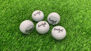 CRESTGOLF  Flat Ball Golf Two Layer Putter Practice Ball Golf Flat Ball Putter Special Ball with Printed Logo