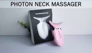EMS Facial Neck Massager Thermal Neck Lifting and Tighten Machine Electric Microcurrent Wrinkle Remover LED Photon Face Beauty Device for Woman