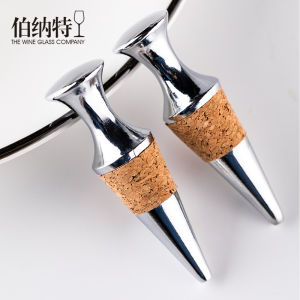Vacuum-Sealed Wine Bottle Stopper Soft Wood Red Wine Bottle Cap Home Use Wine Barrel Sealant Stainless Steel Wine Bottle Plug