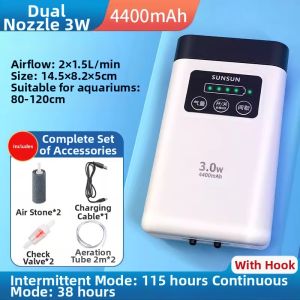 Sunsun | Outdoor Fishing Oxygen Pump Quiet Operation AC/DC USB Charging
