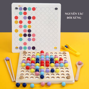 [Nhập RS0822 giảm 30k cho đơn 99k]Đồ chơi gắp bi đối xứng nhận thức sớm montessori cho trẻ