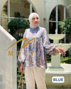 (8x) MDLY Baju Blouse Atasan Furing wanita Rahel Blouse By Mdly. Nazra Sha