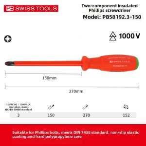 PB Swiss Tools | Insulated Screwdriver Electrician Tool