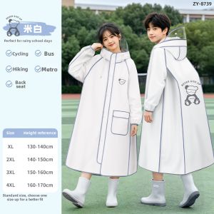 ZHENGYU | Waterproof School Raincoat with Backpack Space