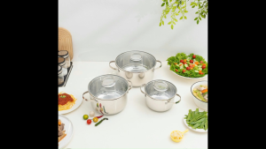 Bộ Nồi Inox 304 Cao Cấp 5 Đáy Miệng rót Kalpen Lermat L1pro