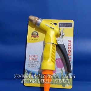 Semprotan Air Pistol Kuning WELDOM & Kepala Kuning