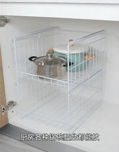 kitchen cabinet pull out basket / multi-function pull out storage rack / Under Sink kitchen storage rack