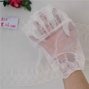 Exquisite Embroidered Lace Trim Fabric Accessories for Clothing And Skirt Decoration Purple Red Skirt Hem Handmade Craft Materials