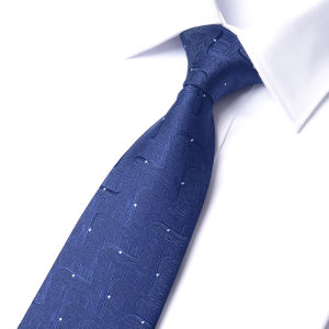Romguest | Navy Blue Floral Tie 8cm