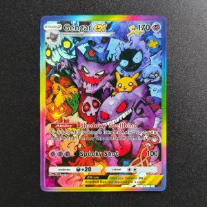Funism | Homemade English Full Gengar ex Fan Art Custom‑made Cards High Quality Game Collection Card Toy