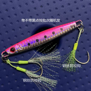 40G/60G/80G Front and Rear Steel Wire Anti-Bite Hook Sea Fishing Mackerel Ma You Sea Wolf Fast Pumping Iron Plate Lure Lure