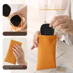 แว่นตากันแดดกระเป๋าเก็บของปิดอัตโนมัติแบบพกพาแว่นตากันแรงดันเคสหนังบางพอดี