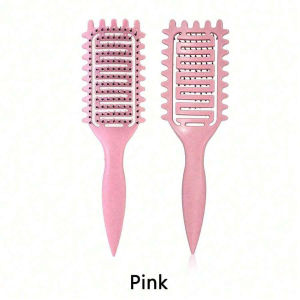 Curl Define Styling Brush Hollow Out Detangling Hair Brush Tangled Wet Curly Hair Comb Shaping Curls Barber Hairdressing Tools