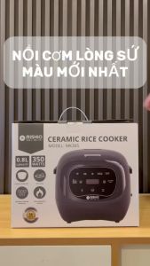 Nồi Cơm Điện Sứ Dưỡng Sinh Mishio MK365 lòng sứ nguyên chất 0.8L không chứa chất chống dính Nồi Cơm Điện Cảm Ứng Fuzzy Logic Nồi Cơm Điện Cho 4 Người - Lazada