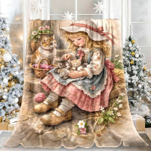 Beast Kingdom | Maroon Daisies Design King Size Thanksgiving Christmas Silky Throw Blanket Great for Holiday Season Indoor Outdoor Decoration