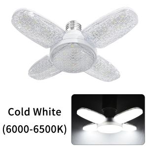 Foldable Fan Shape E27 LED Bulb 85-265V High Brightness 6500K Daylight Lamp for Home Warehouse Garage Ceiling Lighting Indoor