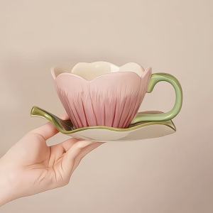 ชุดแก้วกาแฟดอกไม้สไตล์ฝรั่งเศส ชุดชาบูบู ชุดแก้วน้ำเซรามิก ชุดชาบูบูอังกฤษ ชุดแก้วกาแฟ 100 ชิ้น