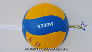 Bola Voli Mikasa V300W Press Lokal Bahan Kulit PU Kualitas Terbaik
