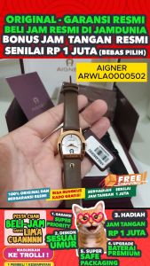 JAM TANGAN AIGNER ORIGINAL - JAM AIGNER ARWLA0000502 Women LA - Cokelat - Kulit - Jamdunia / Jam dunia JD18