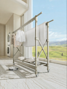 BINTAI | Aluminum Foldable Height Adjustable Indoor Outdoor Clothes Drying Rack
