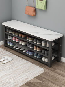JK Quality Multi-layer Shoe Rack Home Indoor Simple Elegant Storage Shelf Multi-functional Wooden Surface with Seat Design