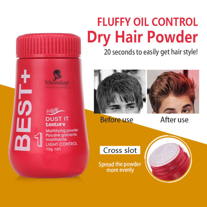 [Ready Stock] Schwarzkopf Best+Dust It Hair Styling Powder Hair Mattifying Powder Dry Hair Powder 10g Serbuk Rambut