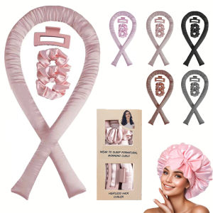 ที่ม้วนผมแบบไม่ใช้ความร้อน ที่คาดผมม้วนผมแบบไม่ใช้ความร้อน ผ้าไหมม้วนผม ที่ม้วนผมแบบริบบิ้น ที่ม้วนผมแบบนอน ที่คาดผมนุ่ม ที่ม้วนผมแบบไม่ต้องใช้ความร้อน อุปกรณ์จัดแต่งทรงผม