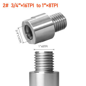 Wood Lathe Spindle Thread Adapter 4 Sizes 3/4 inch 5/8 inch 1-1/4 inch to 1×8TPI Lathe Headstock Chuck Thread Reducer Converter Professional Wood Turning Lathe Tool Accessory
