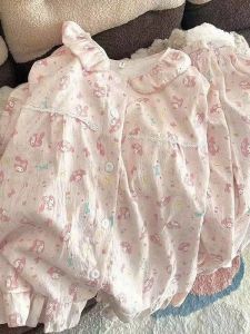 SÉT BỘ PYJAMA DÀI HÌNH CỔ SEN ỐNG QUẦN BO CHUN CHẤT ĐŨI MỀM MÁT Ạ