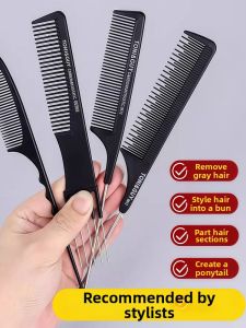 QITAOBAQI | Professional Hairdressing Tailed Comb Steel Needle Styling Dense Toothed Set 4 Pieces