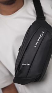 Waist Bag Pria Tas Selempang Cowok Distro Anti Air Premium Waterproof Keren Kekinian