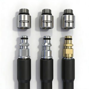 1/4" Pressure Washer Adapter Drain Cleaning Nozzle Tips Adaptor for Karcher K Series/Lavor/Bosch Hose Direct Connect