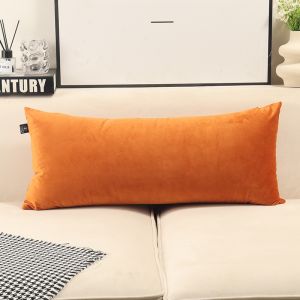 Long Rectangle Backrest Pillow Sofa Living Room Cushion Leg Clasping Sleeping Bed Headrest Cover Nordic Style Velvet Material
