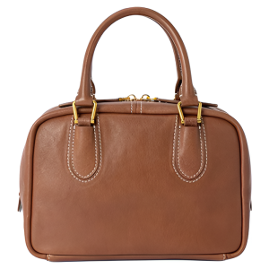 VANESSA HOGAN | Nugget Toast Shaped Top Grain Vegetable Tanned Leather Womens Handbag For Daily Commute