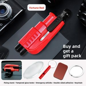 MONLEYTA | Car Emergency Hammer With Cutter Portable Vehicle Break Glass Device Multi Functional Safety Tool For Escaping In Emergencies