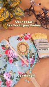 Prayer Set Al-Quran Lux Spon Pouch dan Sajadah. Free Tasbih 33 Butir