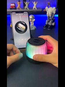 Mini Subwoofer Wireless Bluetooth Speaker Lightweight Design Luminous Portable Speaker