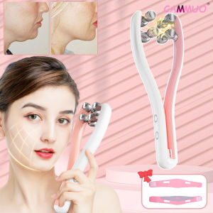 Cammuo EMS Face Massager Roller Y Shape Face Lifting Device V Face Double Chin Remover Face Care Skin Care Home Use Beauty Tool