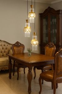 Good jaya lighting lampu gantung kaca crystal minimalis import