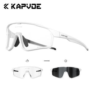 Kapvoe | Kapvoe Photochromic Mens Cycling Sunglasses Hiking Eyewear Outdoor Sports Glasses MTB Bike Bicycle Goggles Protection UV400