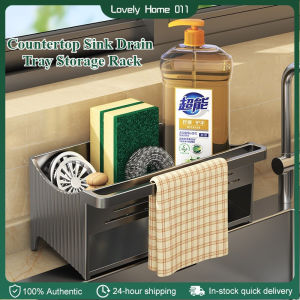 Kitchen Faucet Countertop Sink Drain Tray Storage Rack