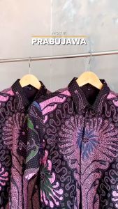BATIK PUTRA JAWA Motif PRABUJAWA Kemeja Batik Pria Slimfit Premium Bahan Katun Lapis Furing