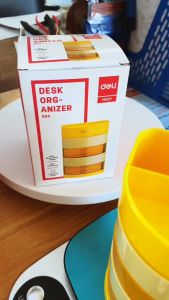 Khay để bút deli 904 - Cốc đựng đồ dùng học sinh dụng cụ văn phòng