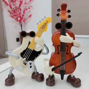 [MSIA SHIP] Elegant Musical Instruments Music Box Retro Decor Piece Graduation Farewell Anniversary Appreciation Thanksgiving Birthday Christmas Gift for Guitar Violin Lute Piano Music Lover School Home Decoration Accessories Items Souvenir Gifts Shop