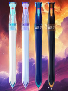 Point Stone Neutral Pen Time Space Capsule Click Type Student Note Taking Pen Three Colors DS6254 Creative Bullet Tip Plastic