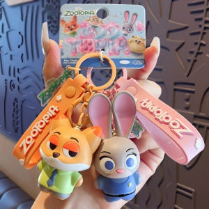 Authentic Zootopia Character Doll Keychain Bag Accessory Car Accessories Toy Figure Collectible Official Souvenir Soft Pendants