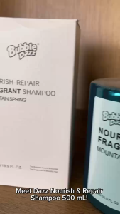 Shampoo Women Dry Damaged Frizzy Hair Nourishing Repairing Fragrant Smooth 500ml Anti-Frizz Mountain Spring Bubble Dazz